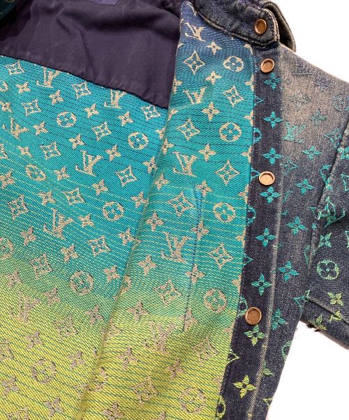 LOUIS VUITTON（ルイ ヴィトン）LOUIS VUITTON (ルイ ヴィトン) モノグラム デニムシャツ インディゴ サイズ:XSの古着・服飾アイテム