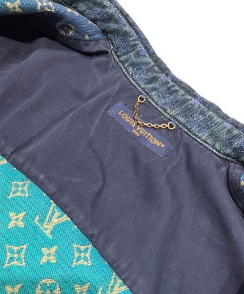 LOUIS VUITTON（ルイ ヴィトン）LOUIS VUITTON (ルイ ヴィトン) モノグラム デニムシャツ インディゴ サイズ:XSの古着・服飾アイテム