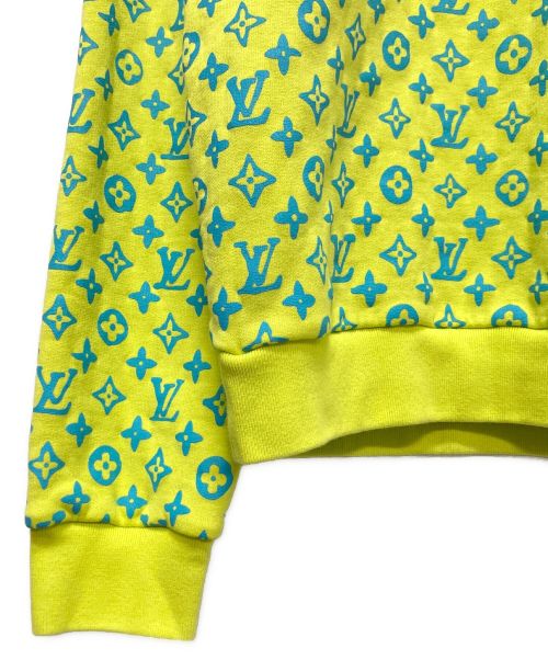 LOUIS VUITTON（ルイ ヴィトン）LOUIS VUITTON (ルイ ヴィトン) モノグラム総柄プリント クルーネックスウェット イエロー サイズ:Mの古着・服飾アイテム
