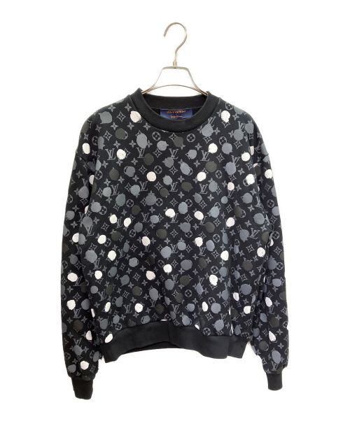 LOUIS VUITTON（ルイ ヴィトン）LOUIS VUITTON (ルイ ヴィトン) 草間彌生 ドットモノグラム スウェット ブラック サイズ:Ｓの古着・服飾アイテム