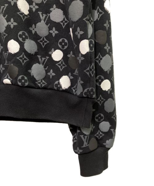 LOUIS VUITTON（ルイ ヴィトン）LOUIS VUITTON (ルイ ヴィトン) 草間彌生 ドットモノグラム スウェット ブラック サイズ:Ｓの古着・服飾アイテム