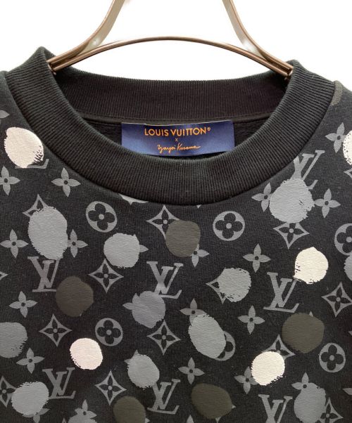 LOUIS VUITTON（ルイ ヴィトン）LOUIS VUITTON (ルイ ヴィトン) 草間彌生 ドットモノグラム スウェット ブラック サイズ:Ｓの古着・服飾アイテム