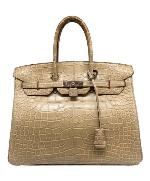 HERMES（エルメス）HERMES (エルメス) バーキン35/シルバー金具/アリゲーターマット/□Q刻印：2013年製 サイズ:35の古着・服飾アイテム