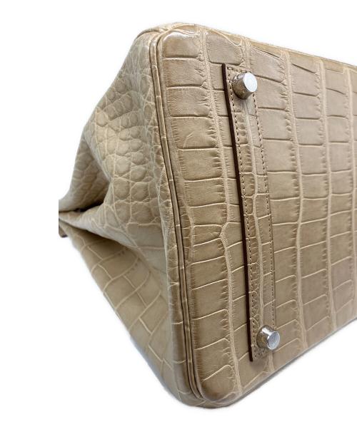 HERMES（エルメス）HERMES (エルメス) バーキン35/シルバー金具/アリゲーターマット/□Q刻印：2013年製 サイズ:35の古着・服飾アイテム