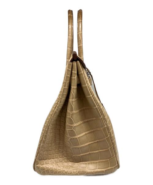 HERMES（エルメス）HERMES (エルメス) バーキン35/シルバー金具/アリゲーターマット/□Q刻印：2013年製 サイズ:35の古着・服飾アイテム