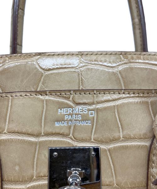 HERMES（エルメス）HERMES (エルメス) バーキン35/シルバー金具/アリゲーターマット/□Q刻印：2013年製 サイズ:35の古着・服飾アイテム