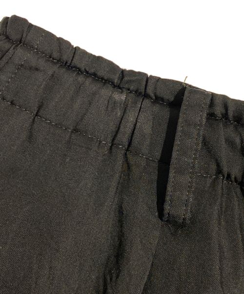 Yohji Yamamoto pour homme（ヨウジヤマモト プールオム）Yohji Yamamoto pour homme (ヨウジヤマモト プールオム) キュプラツイルカラスパンツ ブラック サイズ:3の古着・服飾アイテム