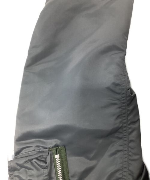 sacai（サカイ）sacai (サカイ) MA-1ブルゾン グレー サイズ:2の古着・服飾アイテム