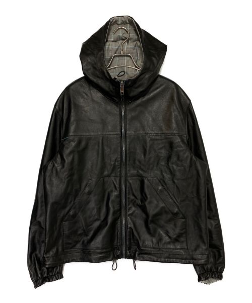 DOLCE & GABBANA（ドルチェ＆ガッバーナ）DOLCE & GABBANA (ドルチェ＆ガッバーナ) バックロゴリバーシブルジャケット ブラック×グレー サイズ:46の古着・服飾アイテム