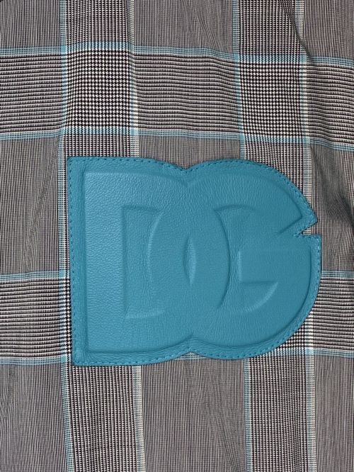 DOLCE & GABBANA（ドルチェ＆ガッバーナ）DOLCE & GABBANA (ドルチェ＆ガッバーナ) バックロゴリバーシブルジャケット ブラック×グレー サイズ:46の古着・服飾アイテム