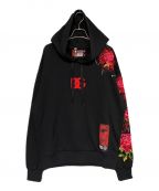 DOLCE & GABBANA×呪術廻戦ドルチェ＆ガッバーナ×ジュジュツカイセン）の古着「プルオーバーパーカー」｜ブラック×レッド