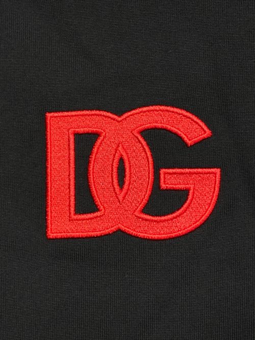 DOLCE & GABBANA（ドルチェ＆ガッバーナ）DOLCE & GABBANA (ドルチェ＆ガッバーナ) 呪術廻戦 (ジュジュツカイセン) プルオーバーパーカー ブラック×レッド サイズ:46 未使用品の古着・服飾アイテム