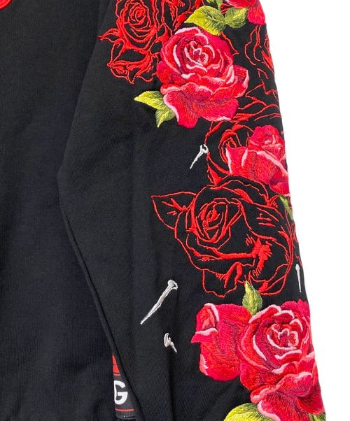 DOLCE & GABBANA（ドルチェ＆ガッバーナ）DOLCE & GABBANA (ドルチェ＆ガッバーナ) 呪術廻戦 (ジュジュツカイセン) プルオーバーパーカー ブラック×レッド サイズ:46 未使用品の古着・服飾アイテム