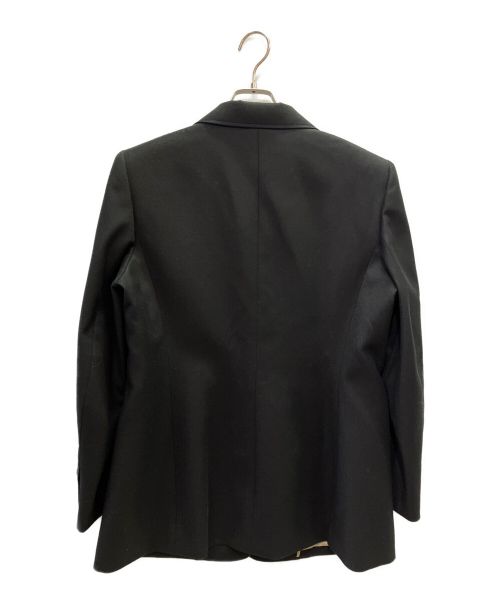 HERMES（エルメス）HERMES (エルメス) パイピングカシミヤ混ウールジャケット ネイビー サイズ:44の古着・服飾アイテム