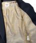 中古・古着 HERMES (エルメス) パイピングカシミヤ混ウールジャケット ネイビー サイズ:44：39800円