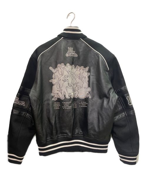 LOUIS VUITTON（ルイ ヴィトン）LOUIS VUITTON (ルイ ヴィトン) ヴァーシティブルゾン ブラック×ホワイト サイズ:46の古着・服飾アイテム
