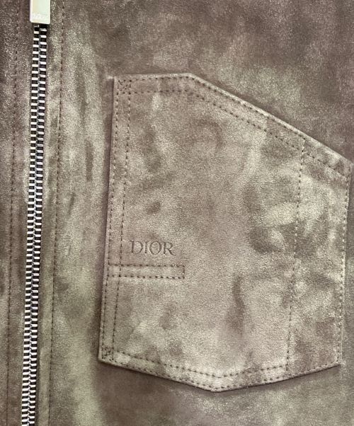 Christian Dior（クリスチャン ディオール）Christian Dior (クリスチャン ディオール) ボンバー ジャケット ブラウン サイズ:48の古着・服飾アイテム