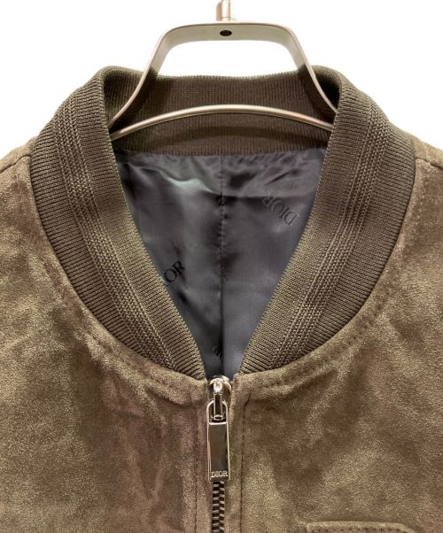 Christian Dior（クリスチャン ディオール）Christian Dior (クリスチャン ディオール) ボンバー ジャケット ブラウン サイズ:48の古着・服飾アイテム