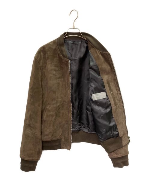 Christian Dior（クリスチャン ディオール）Christian Dior (クリスチャン ディオール) ボンバー ジャケット ブラウン サイズ:48の古着・服飾アイテム