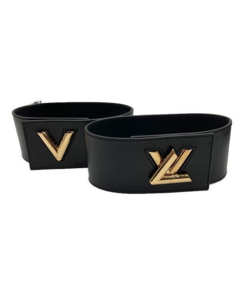 LOUIS VUITTON（ルイ ヴィトン）LOUIS VUITTON (ルイ ヴィトン) ワンダーランドライン アンクルブーツ ブラウン×ブラック サイズ:37の古着・服飾アイテム
