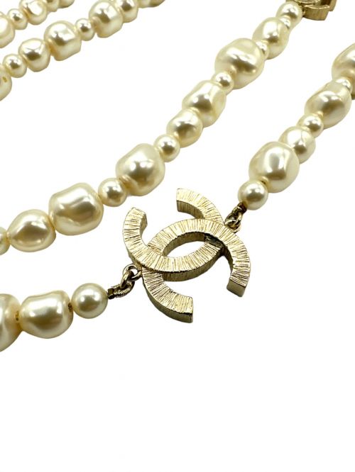 CHANEL（シャネル）CHANEL (シャネル) ココマークロングパールネックレスの古着・服飾アイテム