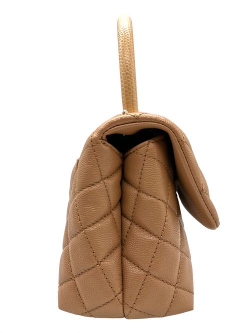 CHANEL（シャネル）CHANEL (シャネル) キャビアスキンチェーンショルダーバッグ ブラウンの古着・服飾アイテム