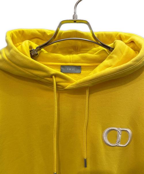 Christian Dior（クリスチャン ディオール）Christian Dior (クリスチャン ディオール) ロゴフーディー イエロー サイズ:Mの古着・服飾アイテム