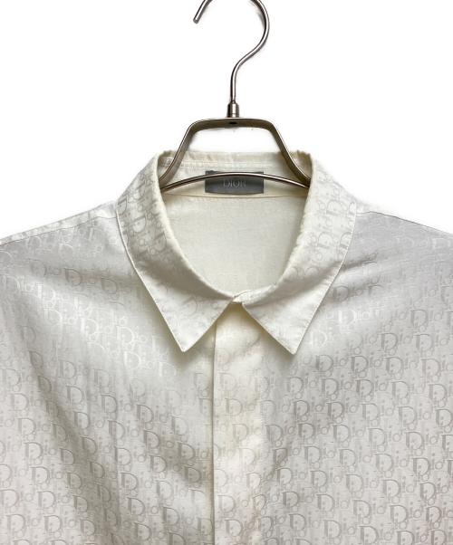 Christian Dior（クリスチャン ディオール）Christian Dior (クリスチャン ディオール) オブリークドレスシャツ （OBLIQUE DRESS SHIRT） ホワイト サイズ:39の古着・服飾アイテム