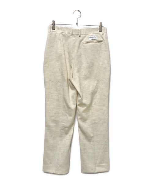 Christian Dior（クリスチャン ディオール）Christian Dior (クリスチャン ディオール) リネンウールスラックス ベージュ サイズ:46の古着・服飾アイテム