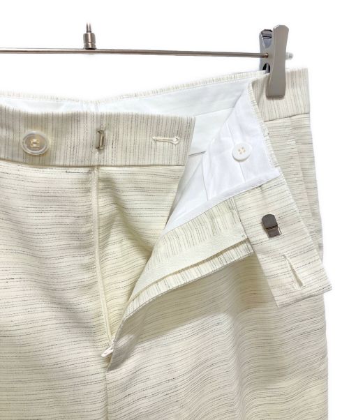 Christian Dior（クリスチャン ディオール）Christian Dior (クリスチャン ディオール) リネンウールスラックス ベージュ サイズ:46の古着・服飾アイテム