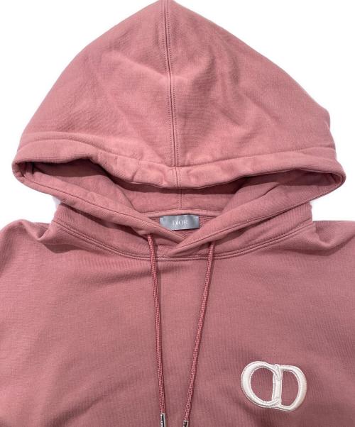 Christian Dior（クリスチャン ディオール）Christian Dior (クリスチャン ディオール) アイコンプルオーバーパーカー ピンク サイズ:Mの古着・服飾アイテム
