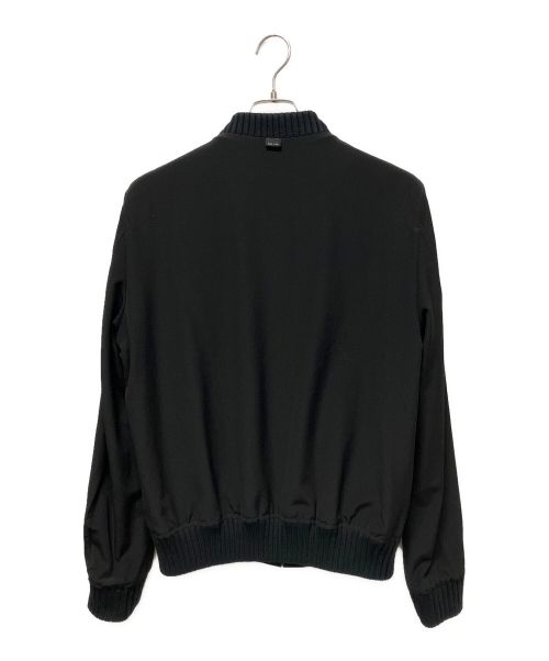GUCCI（グッチ）GUCCI (グッチ) フラワープリントリバーシブルブルゾン スカイブルー×ブラック サイズ:48の古着・服飾アイテム