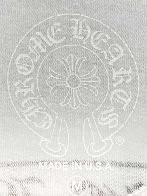 CHROME HEARTS（クロムハーツ）CHROME HEARTS (クロムハーツ) プリントTシャツ ホワイト サイズ:Mの古着・服飾アイテム