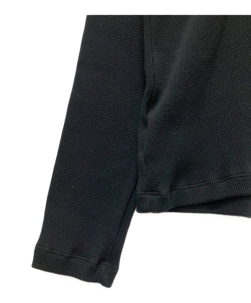 CHROME HEARTS（クロムハーツ）CHROME HEARTS (クロムハーツ) クロスレザーパッチサーマルカットソー ブラック サイズ:FREEの古着・服飾アイテム