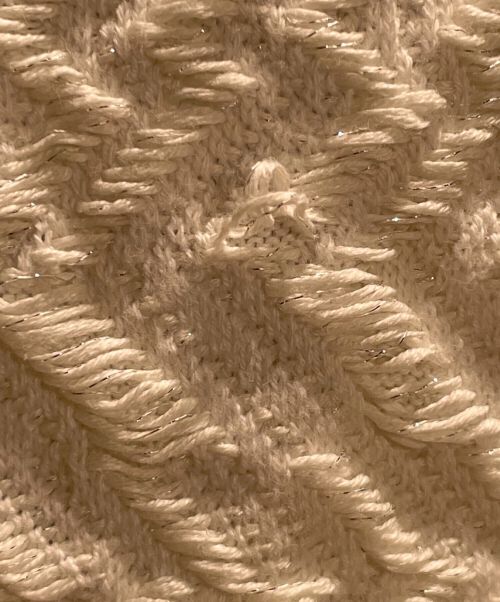 CHANEL（シャネル）CHANEL (シャネル) ラメノースリーブカーディガン ホワイト サイズ:34の古着・服飾アイテム