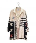 CHANELシャネル）の古着「シルクシャツジャケット」｜ベージュ
