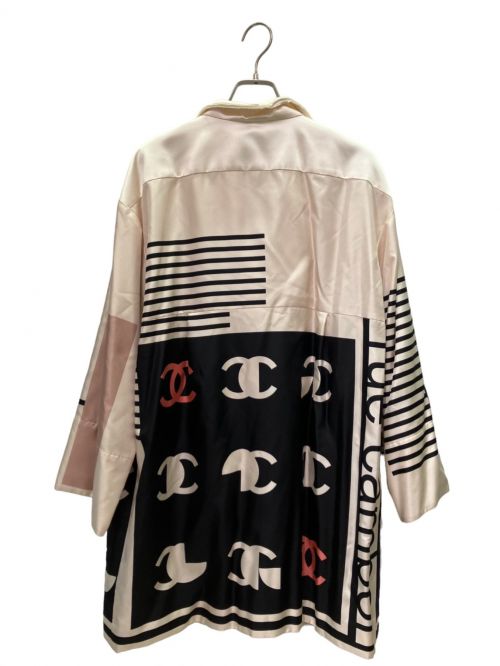 CHANEL（シャネル）CHANEL (シャネル) シルクシャツジャケット ベージュ サイズ:38の古着・服飾アイテム
