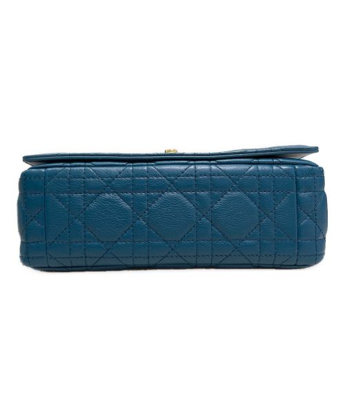 Christian Dior（クリスチャン ディオール）Christian Dior (クリスチャン ディオール) カロ スモール カナージュカーフスキンバッグ スカイブルー サイズ:スモールの古着・服飾アイテム