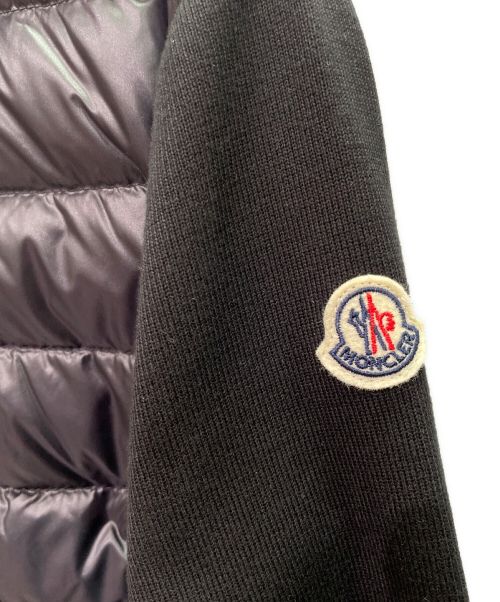 MONCLER（モンクレール）MONCLER (モンクレール) CARDIGAN/ダウン切替カーディガン ブラック サイズ:Sの古着・服飾アイテム