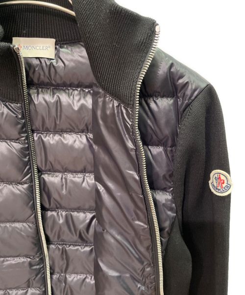 MONCLER（モンクレール）MONCLER (モンクレール) CARDIGAN/ダウン切替カーディガン ブラック サイズ:Sの古着・服飾アイテム