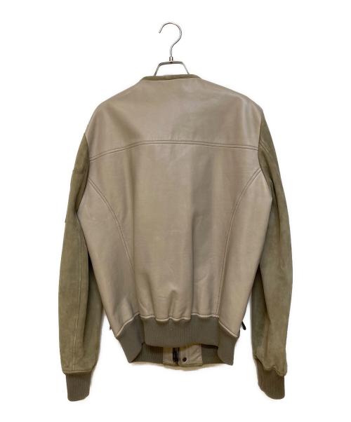 BOTTEGA VENETA（ボッテガベネタ）BOTTEGA VENETA (ボッテガベネタ) スウェード切替レザーブルゾン オリーブ サイズ:48の古着・服飾アイテム