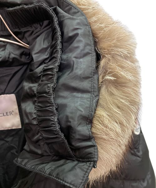 MONCLER（モンクレール）MONCLER (モンクレール) MIRIELON/ファーダウンコート ブラック サイズ:00の古着・服飾アイテム