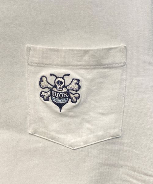Christian Dior（クリスチャン ディオール）Christian Dior (クリスチャン ディオール) Shawn Stussy (ショーン・ステューシー) 半袖ポケットカットソー ×Shawn Stussy（ショーン・ステューシー） ホワイト サイズ:Sの古着・服飾アイテム