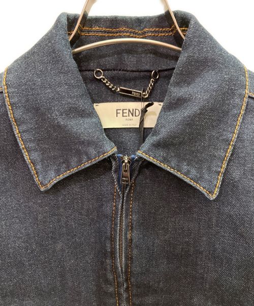 FENDI（フェンディ）FENDI (フェンディ) デニムジップアップジャケット インディゴ サイズ:36の古着・服飾アイテム