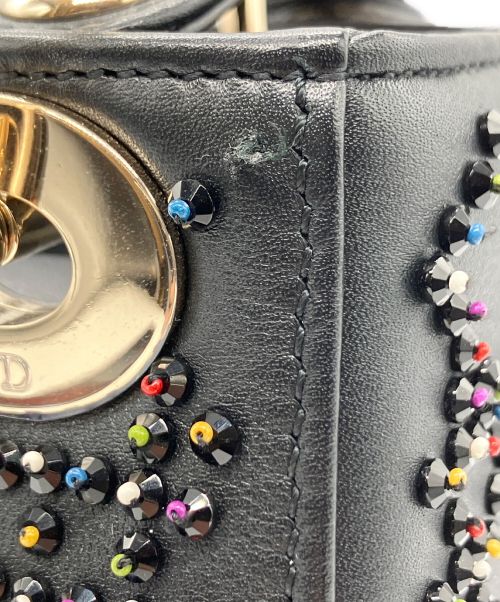 Christian Dior（クリスチャン ディオール）Christian Dior (クリスチャン ディオール) ミニビジューハンドバッグ ブラックの古着・服飾アイテム