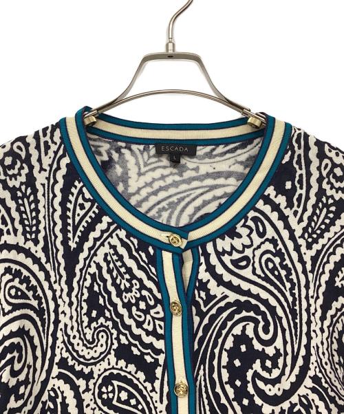 ESCADA（エスカーダ）ESCADA (エスカーダ) カーディガン ネイビー サイズ:Lの古着・服飾アイテム
