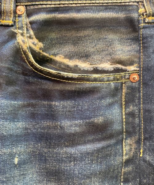 JUNYA WATANABE MAN（ジュンヤワタナベマン）JUNYA WATANABE MAN (ジュンヤワタナベマン) LEVI'S (リーバイス) BerBerJin (ベルベルジン) 転写デニム インディゴ サイズ:Mの古着・服飾アイテム