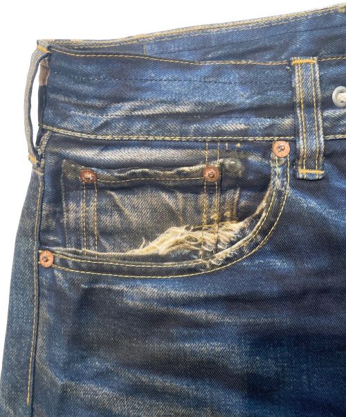 JUNYA WATANABE MAN（ジュンヤワタナベマン）JUNYA WATANABE MAN (ジュンヤワタナベマン) LEVI'S (リーバイス) BerBerJin (ベルベルジン) 転写デニム インディゴ サイズ:Mの古着・服飾アイテム