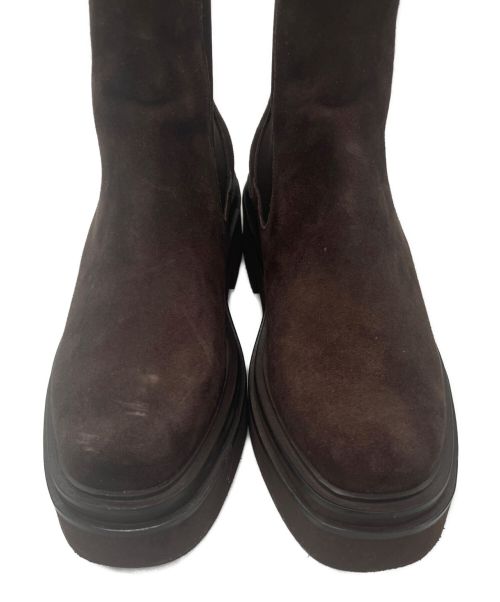 UNITED ARROWS（ユナイテッドアローズ）UNITED ARROWS (ユナイテッドアローズ) ハーフサイドゴアブーツ ブラウン サイズ:36の古着・服飾アイテム