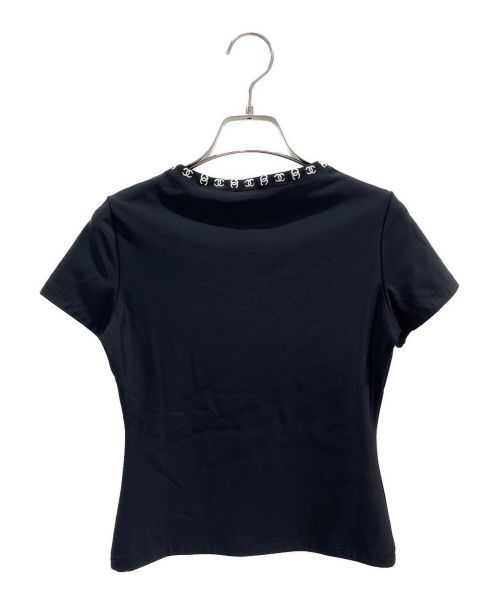 CHANEL（シャネル）CHANEL (シャネル) 半袖カットソー ブラック サイズ:40の古着・服飾アイテム